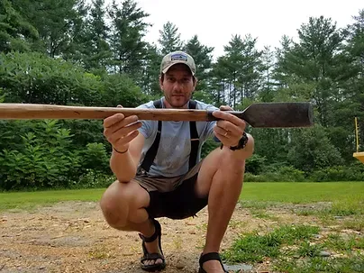 Antique tool for timber framing called a slick