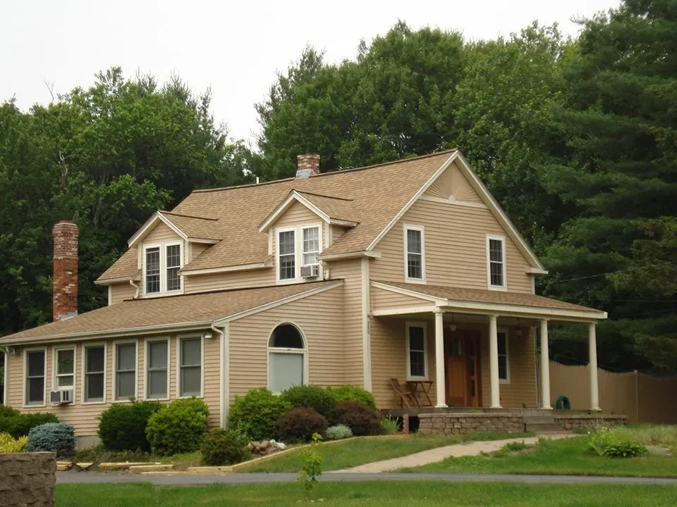 House with beautiful roof