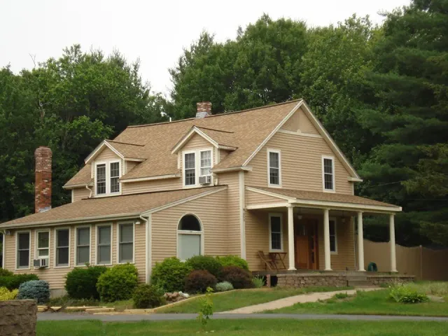House with beautiful roof