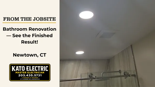 recessed lighting and exhaust fan in new bathroom