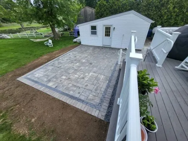 Gray Paver Patio