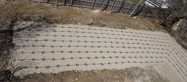A person is laying down on the ground