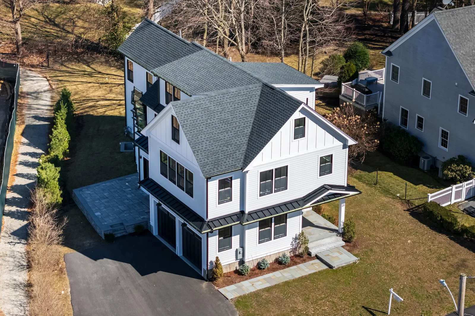 Modern Farmhouse New Home Build in Wellesley, MA