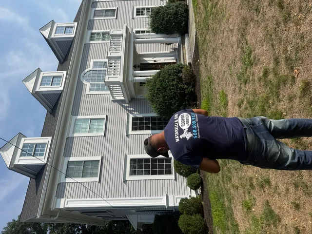 6 inch Aluminum Seamless Gutter Replacement with Gutter Guards - Wellesley MA