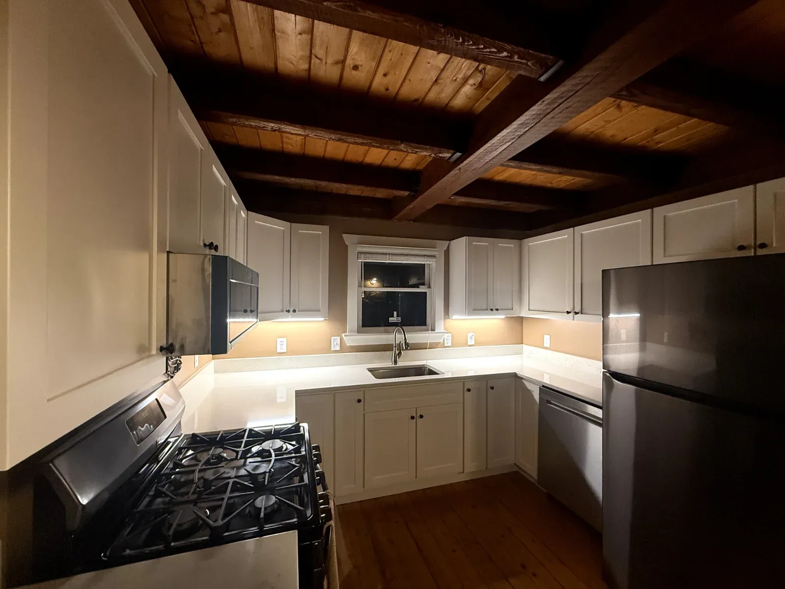 After white kitchen cabinet refacing in Hampton NH