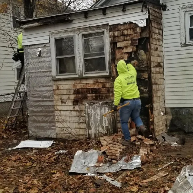 Siding project — before
