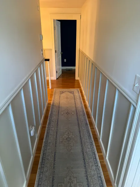 Refinished upstairs hallway