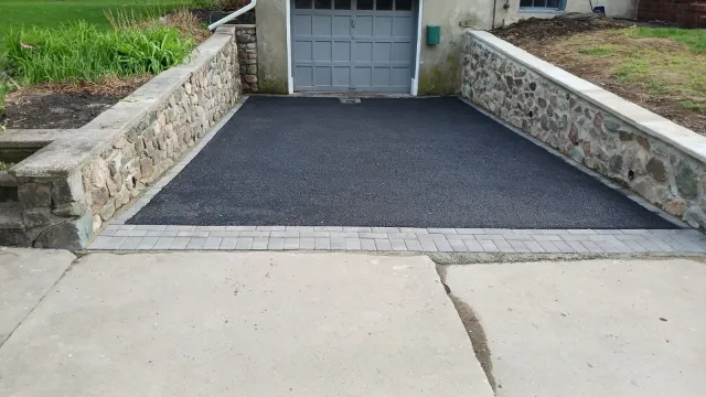 Retaining Wall and Driveway