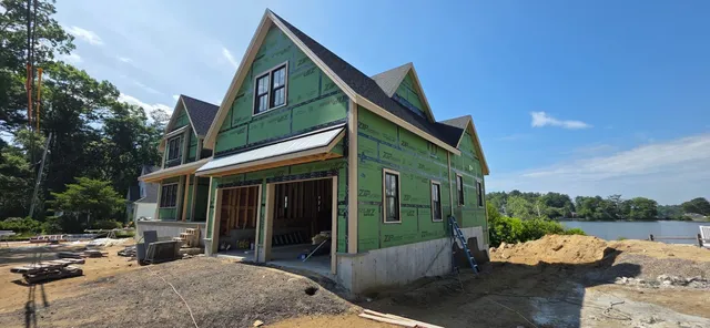 Custom home under construction — a Tessera new build in Plymouth County, Massachusetts
