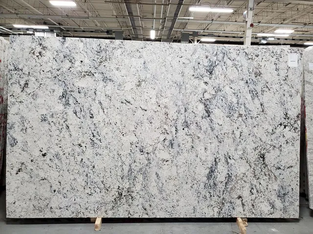 Gray and white granite design