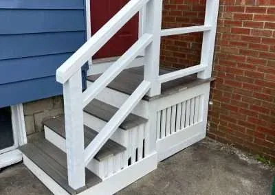 Exterior stairs renovation after image