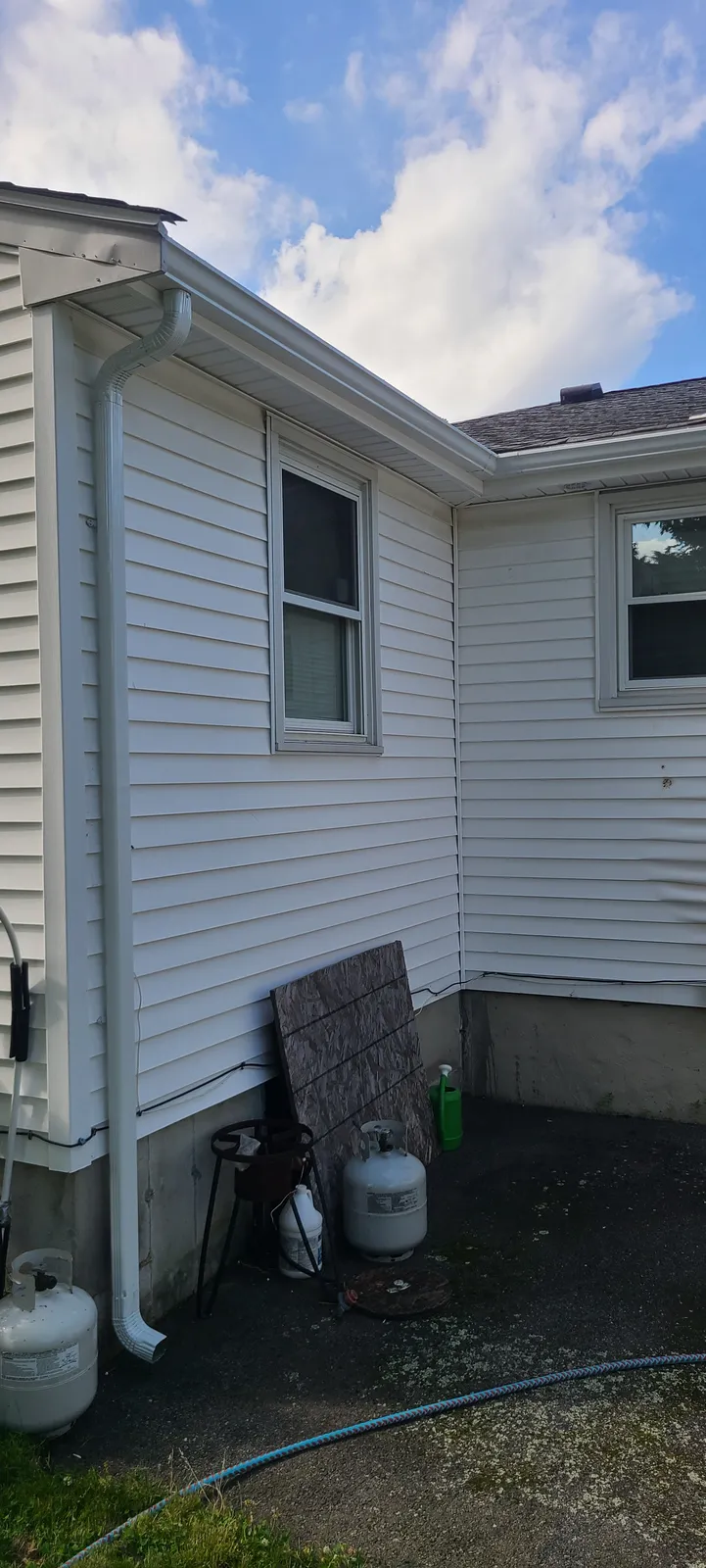 New gutters installed on home