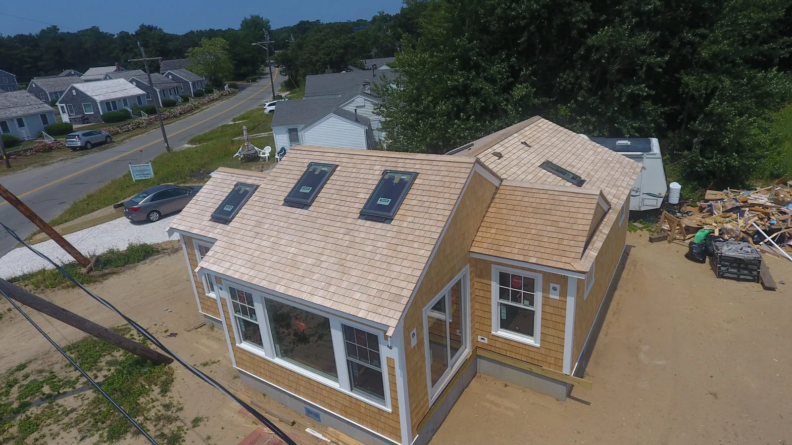 Entire Exterior, New Construction Welfleet — HyTech Roofing, Cape Cod