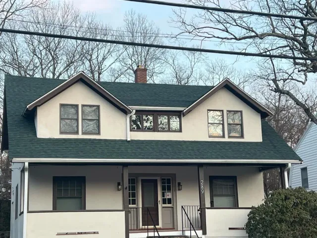 Completed roofing project on a Greater Boston home