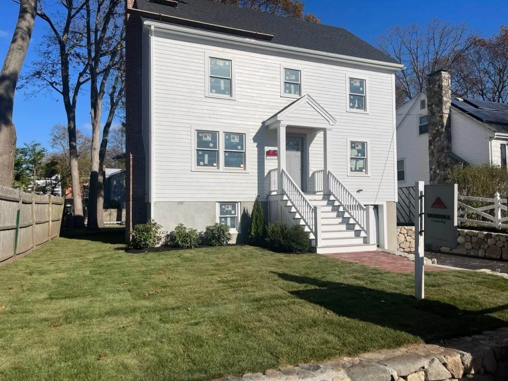 new andersen windows on front side of house