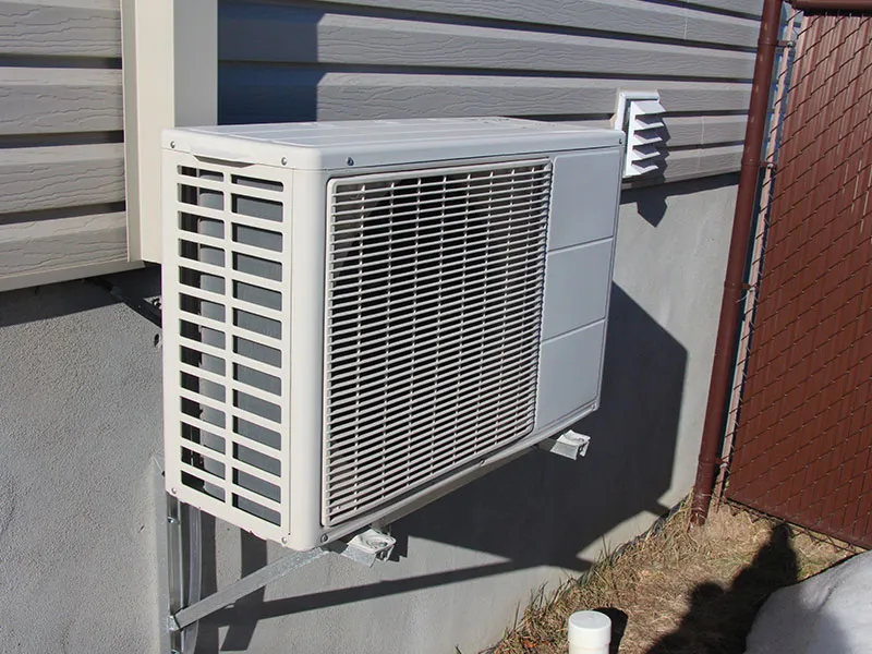 mini split unit outside home easthampton ma