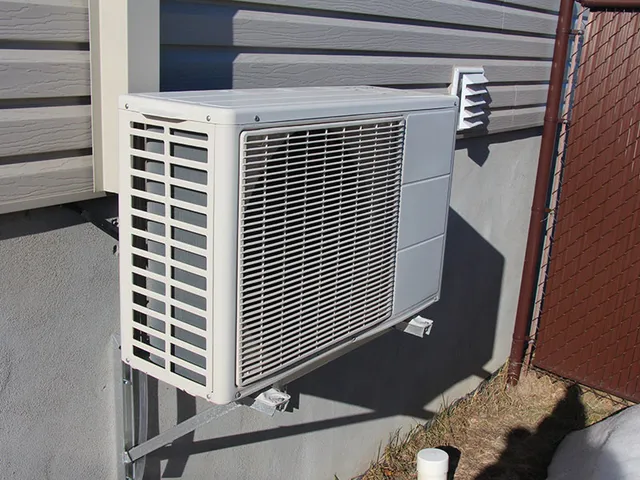 mini split unit outside home easthampton ma