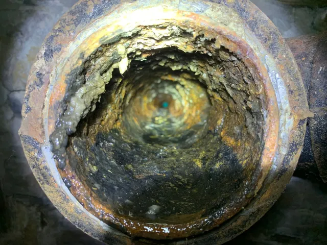 Electrical wires protruding from a wall
