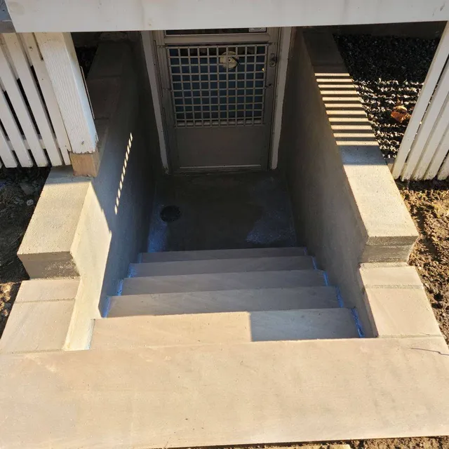New concrete bulkhead stairwell