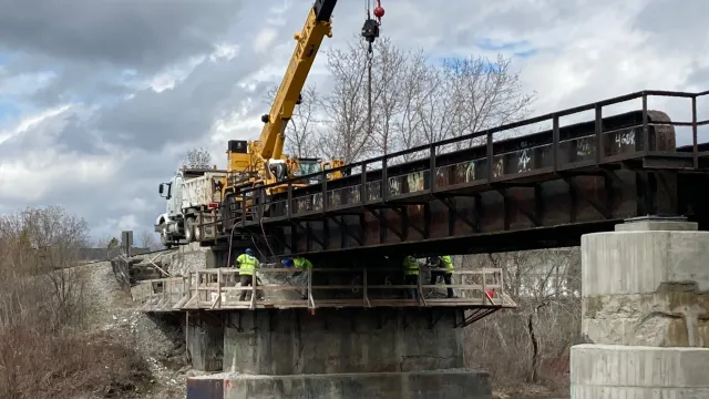 Railroad:  Bridge Repairs, Presque Isle, Maine