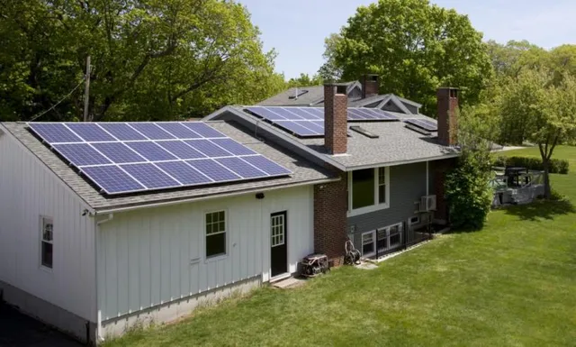 Thirty-Two Panel Solar Electric System in Westbrook