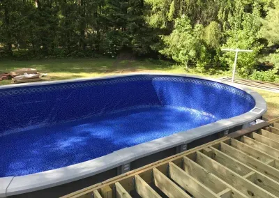 Oval Pool Install