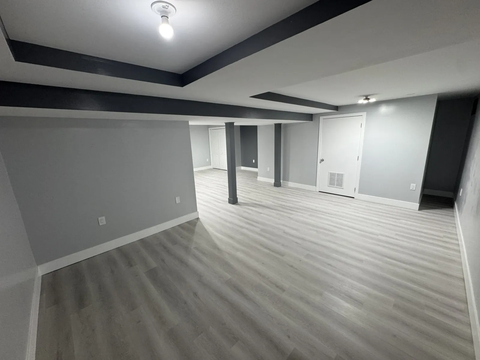 Finished basement remodeling project by TrustBuilt Construction