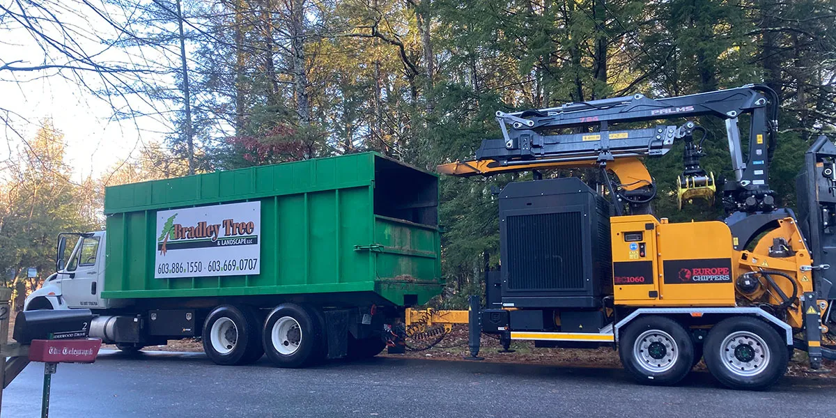 bradley tree chipper with truck