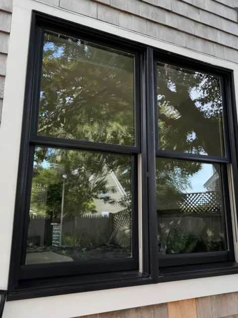 After photo of the clean windows of a residential home