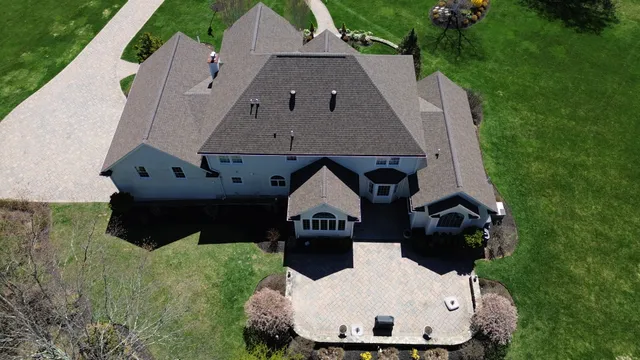 Completed roof