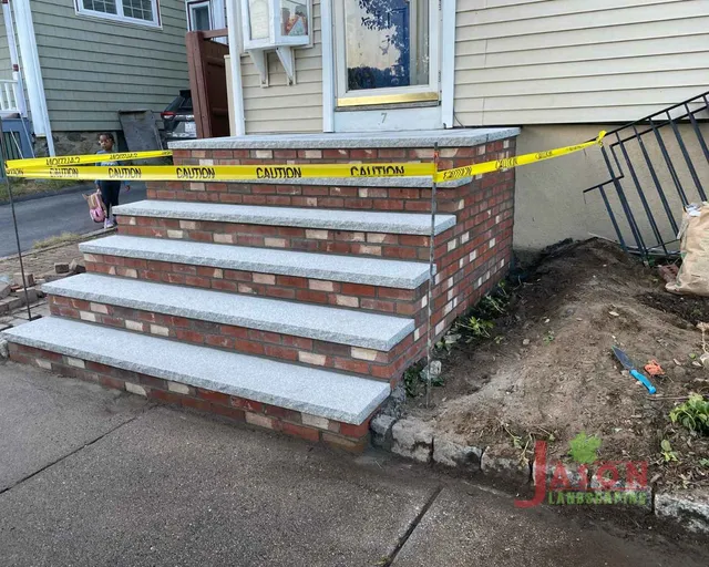 stairs stone re-built