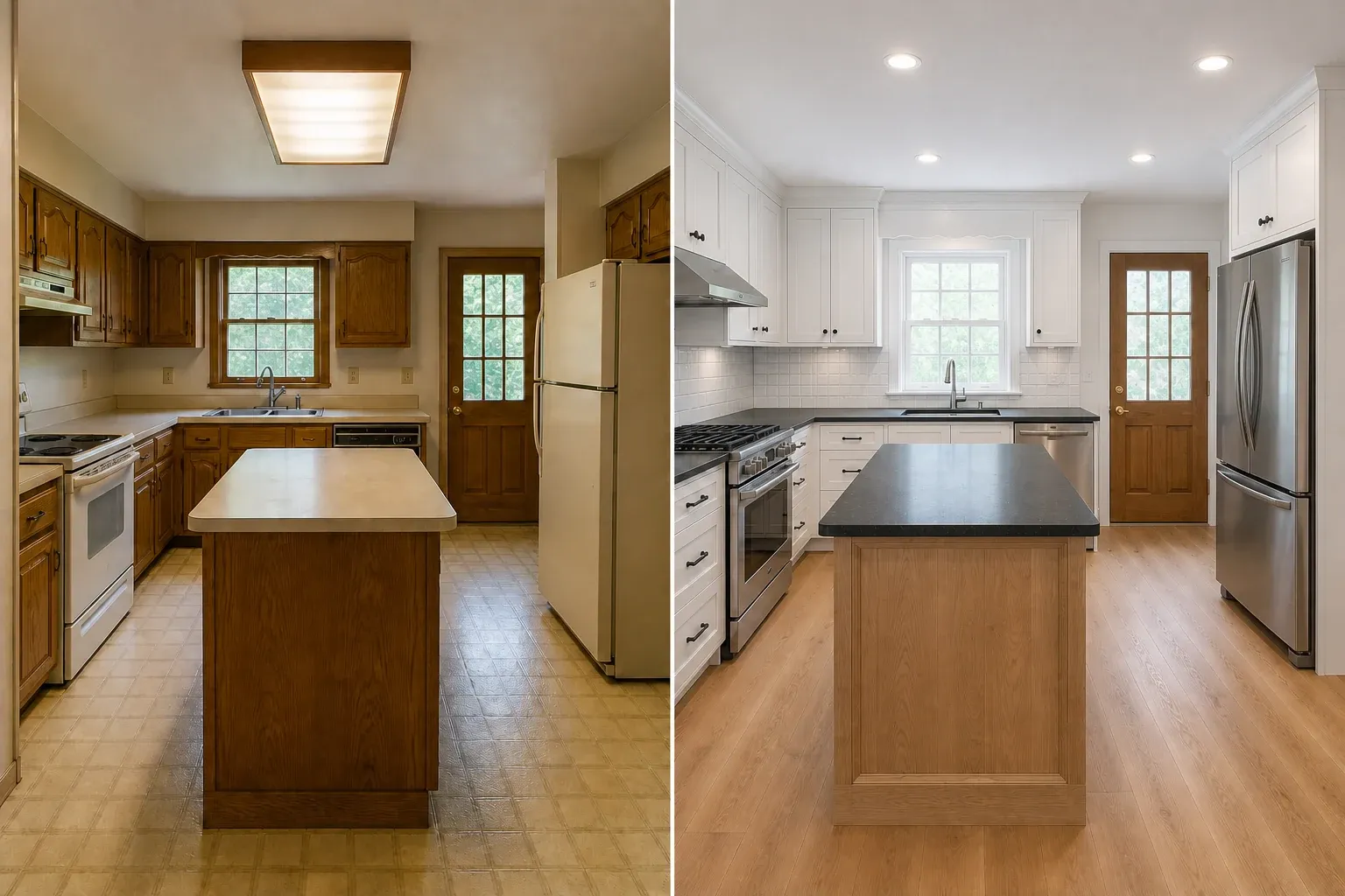 Kitchen renovation before renovation