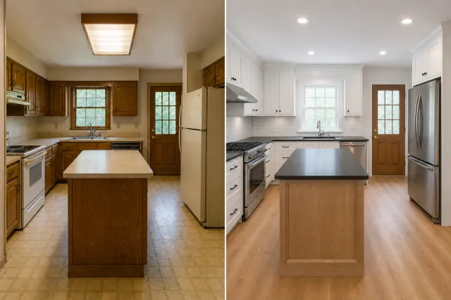 Kitchen renovation before renovation