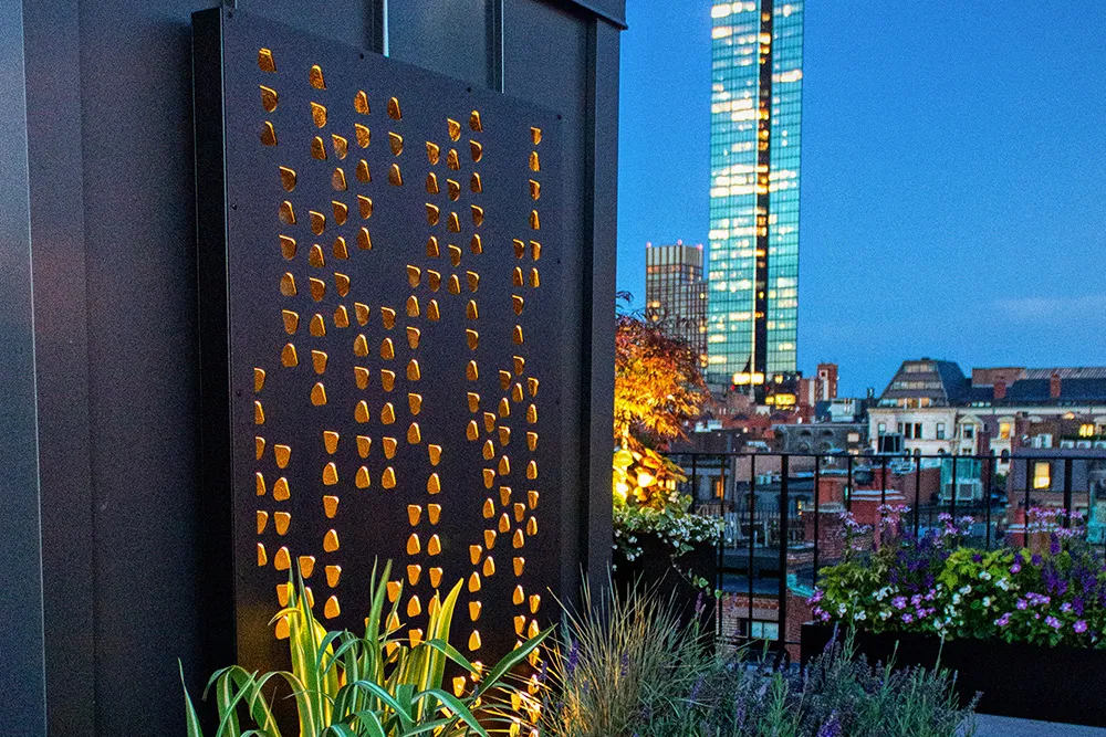 Boston, MA Roofdeck Landscape Lighting Portfolio #1 - Photo #1