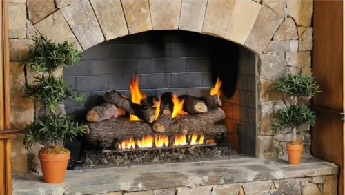 Gas-vented-fireplace