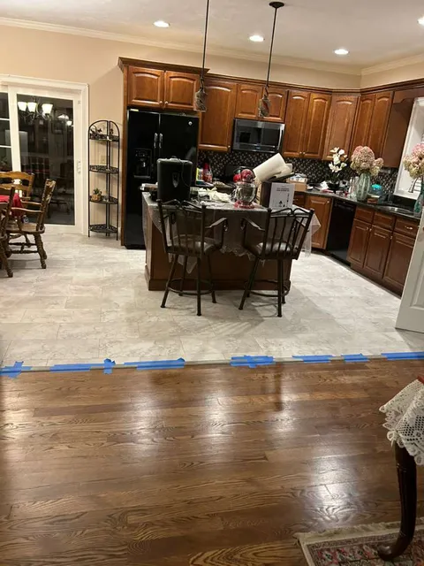 Hardwood installation project MA