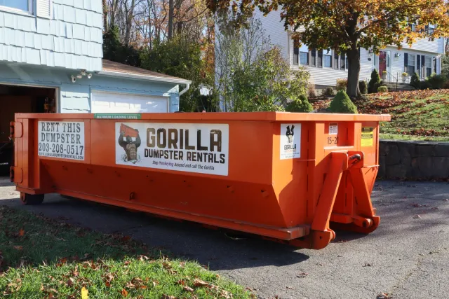 Residential dumpster rental in Branford CT
