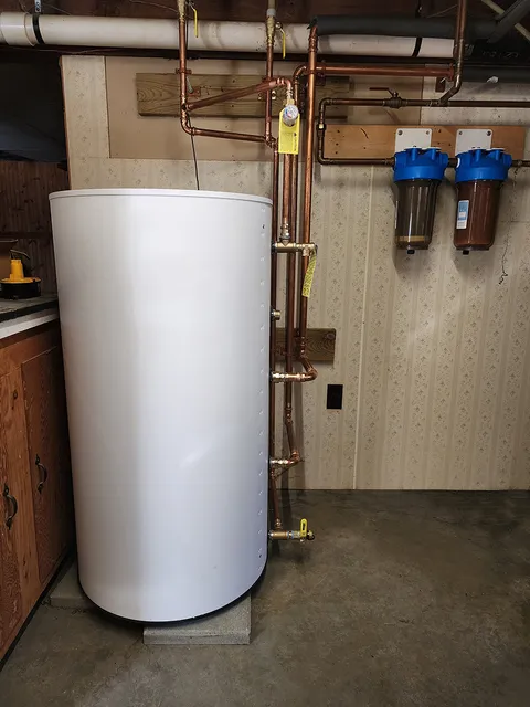 Hot water heater installed by NRP Plumbing & Heating