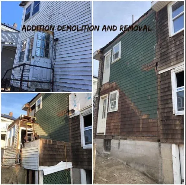 We demolished & removed the addition on this house