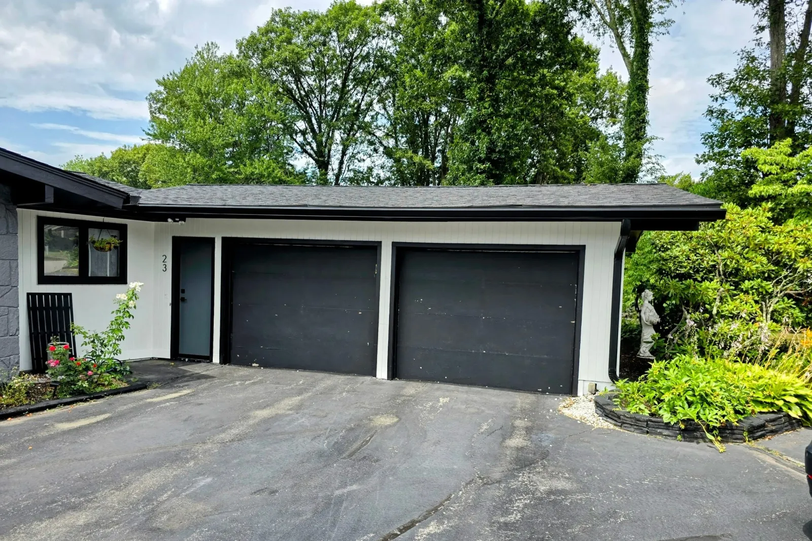 Sleek Black Seamless Gutter Installation in Leominster, MA