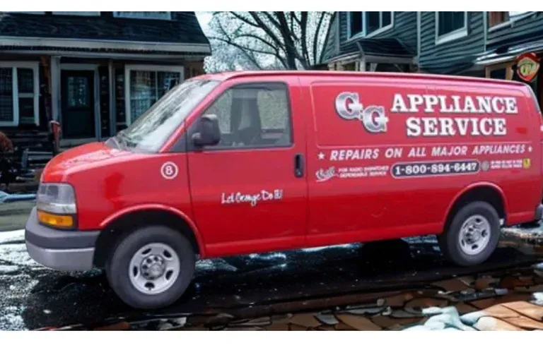 Red Appliance Service Van