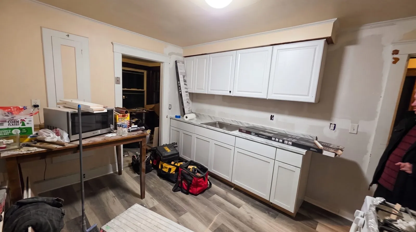 Cabinet install day