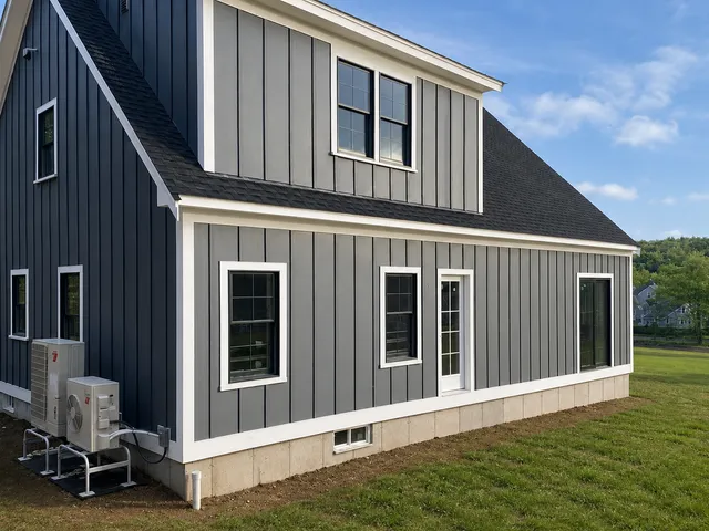 Completed residential exterior renovated by KBK Woodworking