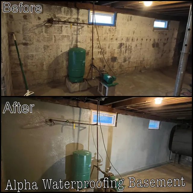 ALPHA WATERPROOFING BASEMENT work photo