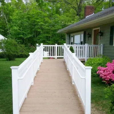 Image of home ramp up to front door.