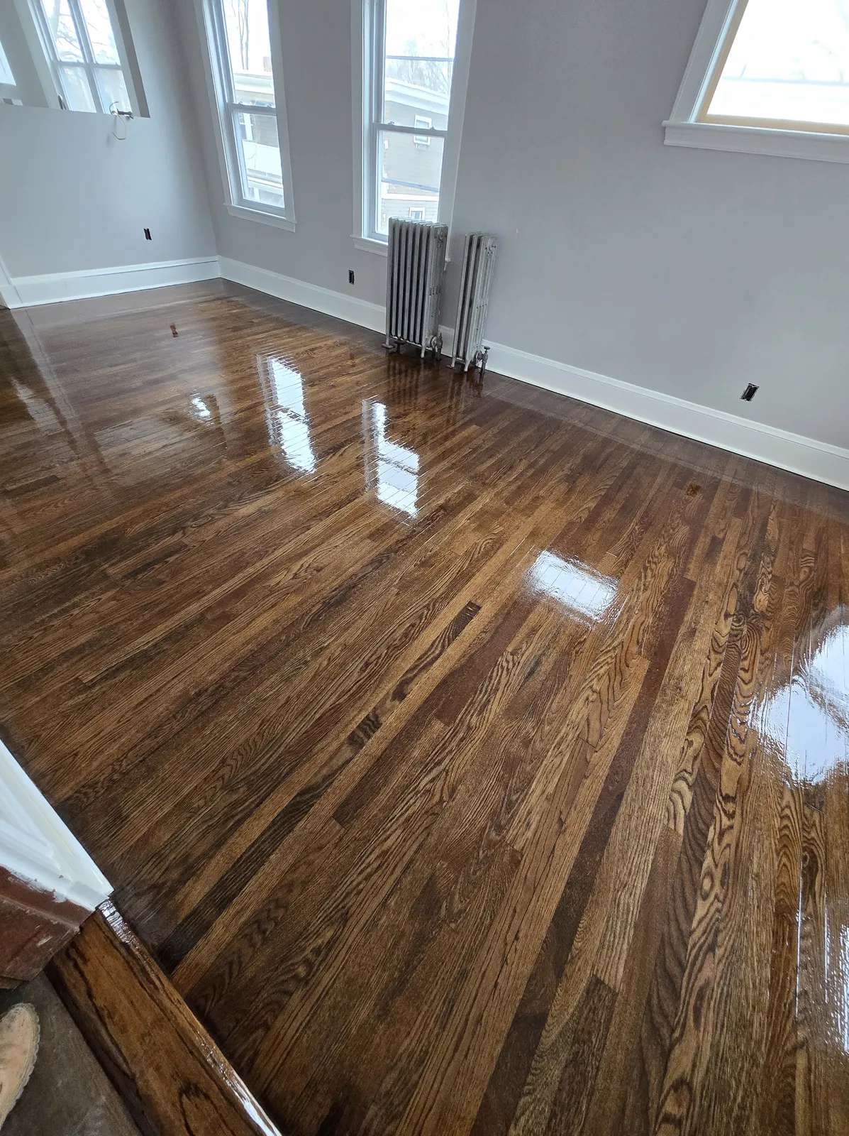 Finished hardwood