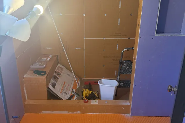 KERDI-BOARD Shower Walls tile installation in New Britain, CT by Dmtilellc