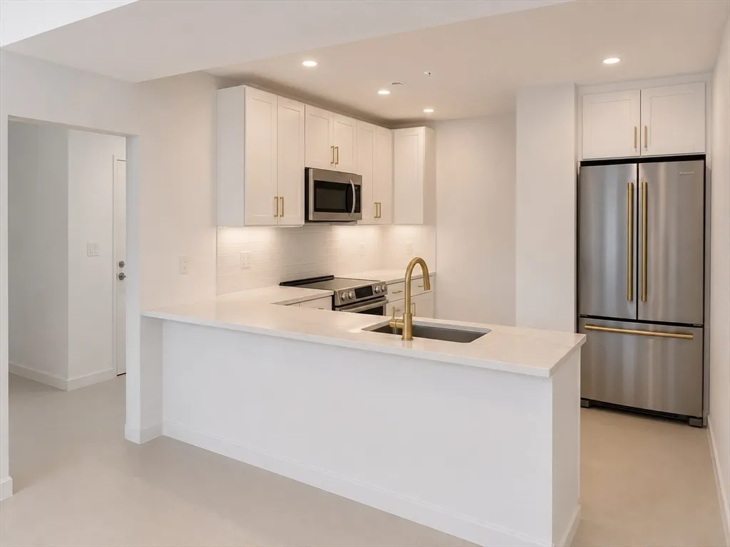 Welcome to 820 Hyde Park Ave, a brand-new, tastefully designed 8-unit condominium building offering modern 1- and 2-bedroom homes. Unit 101 is a stylish 1-bedroom residence featuring an open, contemporary layout with quartz countertops, stainless steel appliances, recessed lighting, central A/C and heat, in-unit laundry, and a private patio. One off-street parking space is included. Enjoy the benefits of new construction with exceptionally low condo fees—just $191.06/month for this unit. Conveniently located approximately 1 mile from Cleary Square and its commuter rail station and just 2 miles from Forest Hills Station, offering easy access to downtown Boston. Modern design, low-maintenance living, parking, and an excellent location come together in this exciting new development. Estimated completion: November 2026
