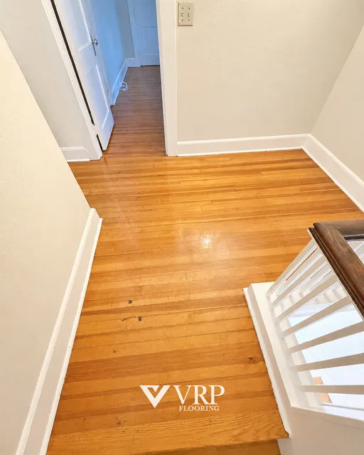 Finished floor installed by VRP Flooring LLC