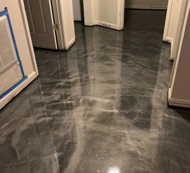 Residential epoxy floor coating